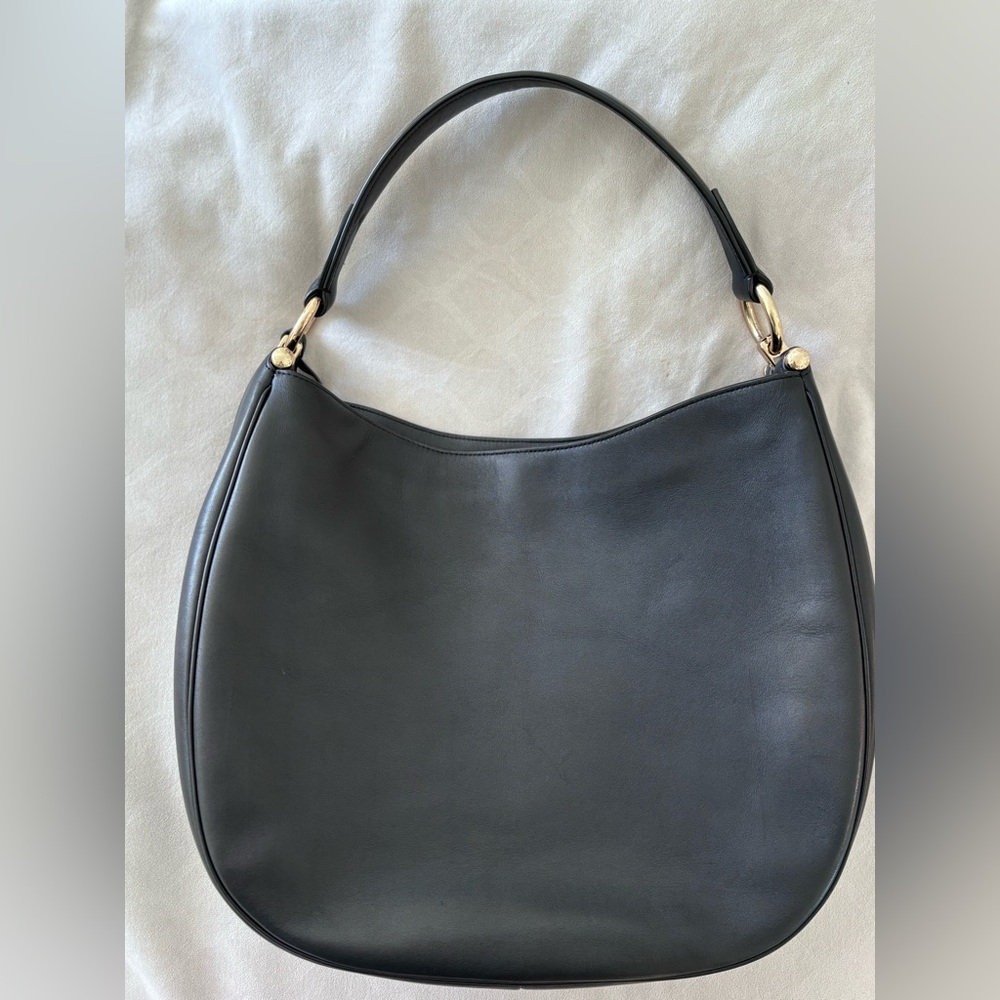 Coach Black Leather Shoulder Hobo Bag - Picture 11 of 11